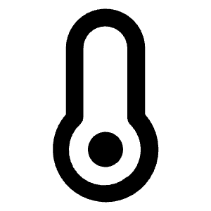 Temperature Empty Icon from Unicons Line Set