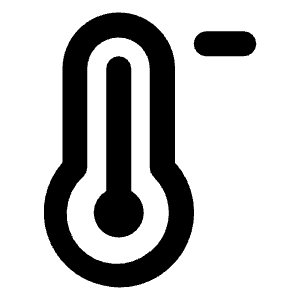 Temperature Minus Icon from Unicons Line Set