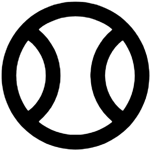 Tennis Ball Icon from Unicons Line Set