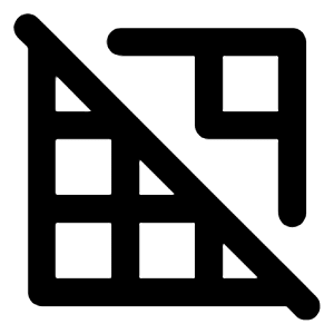 Th Slash Icon from Unicons Line Set