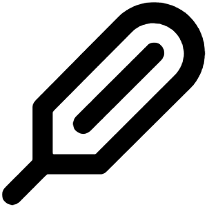 Thermometer Icon from Unicons Line Set