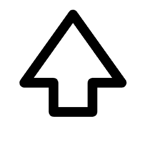 Thick Arrow Up Icon from Radix Set