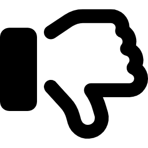 Thumbs Down Icon from Font Awesome Regular Set