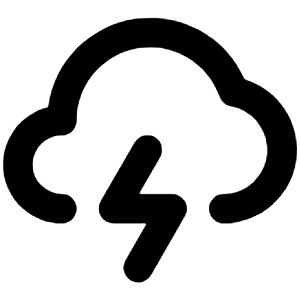 Thunderstorm Icon from Unicons Line Set