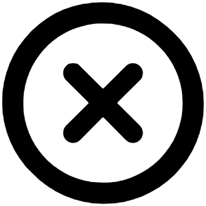 Times Circle Icon from Unicons Line Set