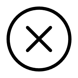 Times Circle Icon from Unicons Thinline Set