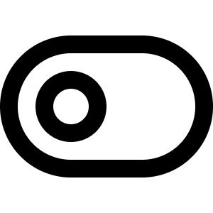 Toggle Left Icon from Feather Set
