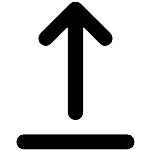 Top Arrow From Top Icon from Unicons Line Set