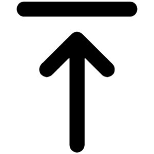 Top Arrow To Top Icon from Unicons Line Set