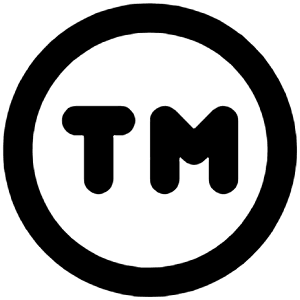 Trademark Circle Icon from Unicons Line Set