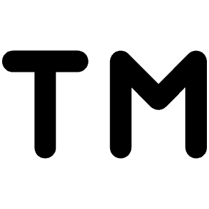 Trademark Icon from Unicons Line Set