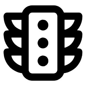 Traffic Light Icon from Unicons Line Set