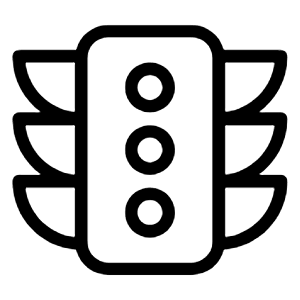 Traffic Light Icon from Unicons Thinline Set