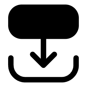 Transition Down Icon from Iconoir Solid Set