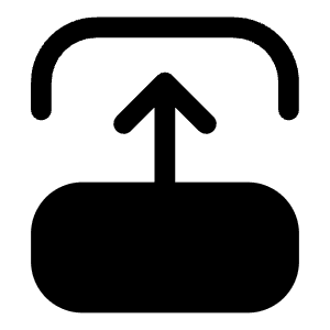 Transition Up Icon from Iconoir Solid Set
