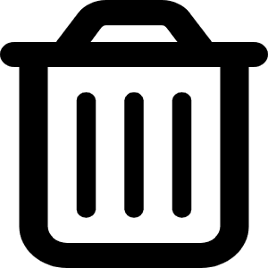 Trash Can Icon from Font Awesome Regular Set