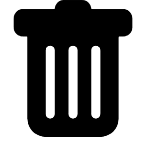 Trash Fill Icon from Bootstrap Set
