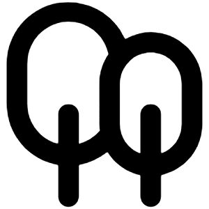 Trees Icon from Unicons Line Set