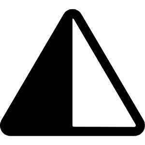 Triangle Half Icon from Bootstrap Set