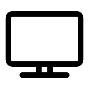 Tv Icon from Heroicons Outline Set