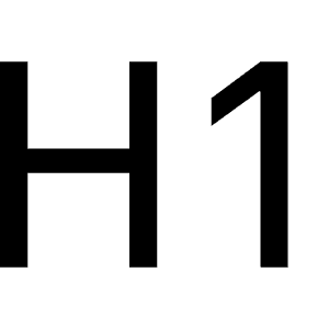 Type H1 Icon from Bootstrap Set
