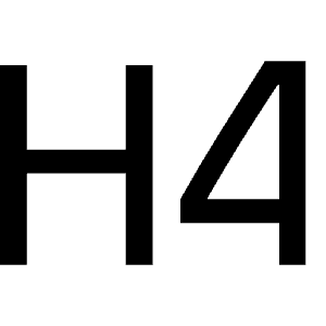 Type H4 Icon from Bootstrap Set