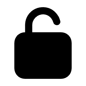 Unlock Icon from Unicons Solid Set
