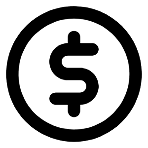 Usd Circle Icon from Unicons Line Set