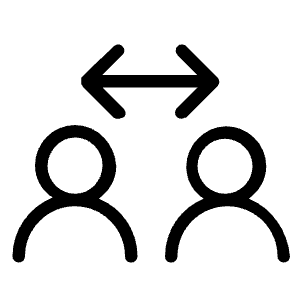 User Arrows Icon from Unicons Thinline Set