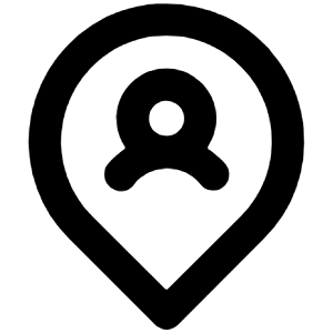 User Location Icon from Unicons Line Set