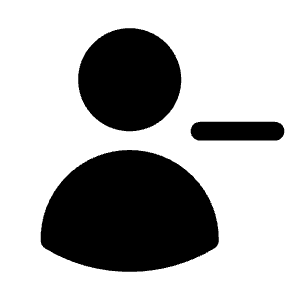 User Minus Icon from Heroicons Solid Set