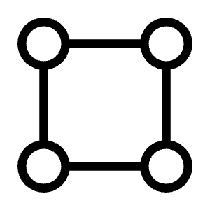 Vector Square Icon from Unicons Thinline Set