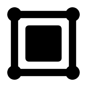 Vector Square Alt Icon from Unicons Solid Set