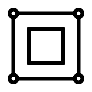 Vector Square Alt Icon from Unicons Thinline Set