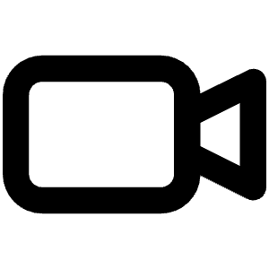 Video Icon from Unicons Line Set
