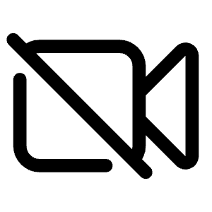 Video Camera Slash Icon from Heroicons Outline Set