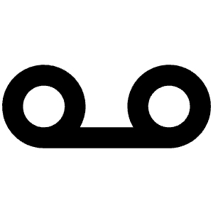 Voicemail Icon from Unicons Line Set