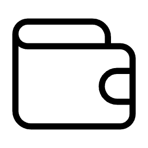 Wallet Icon from Unicons Thinline Set