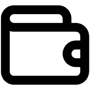 Wallet Icon from Unicons Line Set