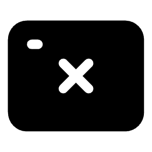 Web Window Xmark Icon from Iconoir Solid Set