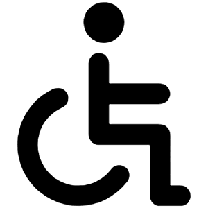 Wheelchair Icon from Unicons Line Set
