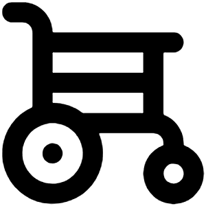 Wheelchair Alt Icon from Unicons Line Set
