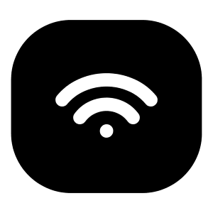 Wifi Tag Icon from Iconoir Solid Set