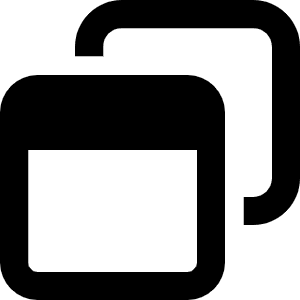 Window Restore Icon from Font Awesome Regular Set