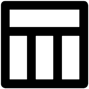 Window Section Icon from Unicons Line Set