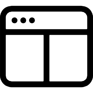 Window Split Icon from Bootstrap Set