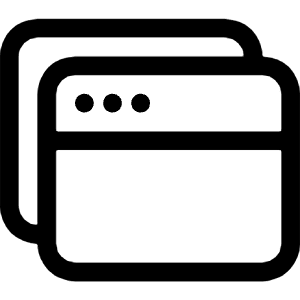 Window Stack Icon from Bootstrap Set
