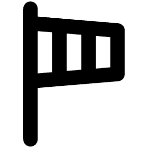 Windsock Icon from Unicons Line Set