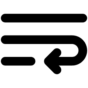 Wrap Text Icon from Unicons Line Set