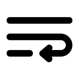 Wrap Text Icon from Unicons Solid Set
